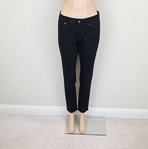 Ann Taylor Loft Modern Slim Black Ankle Jeans Pants